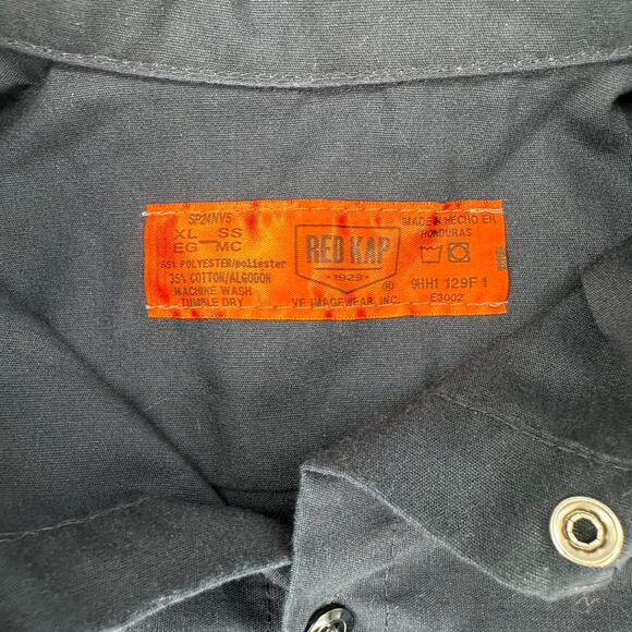 Ford Mustang Blue Pit Mechanic Button Down Work Crew Shirt Official Licensed XL - Picture 5 of 5